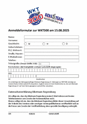 Anmeldeformular zur WKT300 am 15.08.2025